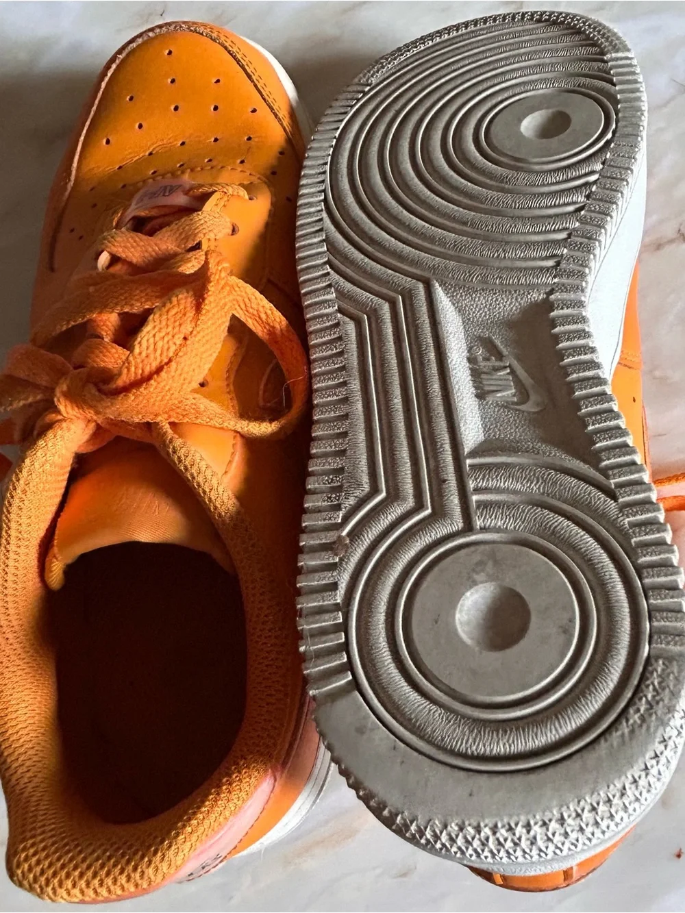 Nike Air Force 1 Low Essential “Orange Peel”Lifestyle Sneakers Size 7.5 Womens